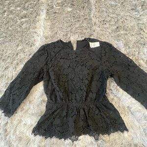 Express Black Lace Women's Blouse